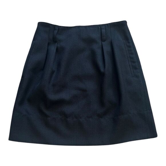Club Monaco Dark Gray Pleated Mini Skirt 4 - Picture 2 of 5